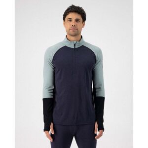 Mons Royale Olympus 3.0 Half Zip / Dew/9 Iron/Black / M - Size: Medium Mons Royale Olympus 3.0 Half Zip / Dew/9 Iron/Black / M - Size: Medium