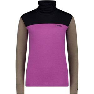 Mons Royale Womens Yotei Merino High Neck Long Sleeve / Purple Bolt/Wa - Size: Medium Mons Royale Womens Yotei Merino High Neck Long Sleeve / Purple Bolt/Wa - Size: Medium
