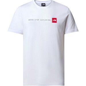 North Face Mens S/S Never Stop Exploring Tee / White / L - Size: Large North Face Mens S/S Never Stop Exploring Tee / White / L - Size: Large