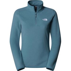 North Face Womens 100 Glacier 1/4 Zip / Stormy Blue / S - Size: Small North Face Womens 100 Glacier 1/4 Zip / Stormy Blue / S - Size: Small