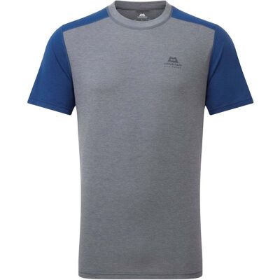Mountain Equipment Headpoint Block Tee / Flint Grey/Admiral / L - Size: Large Mountain Equipment Headpoint Block Tee / Flint Grey/Admiral / L - Size: Large