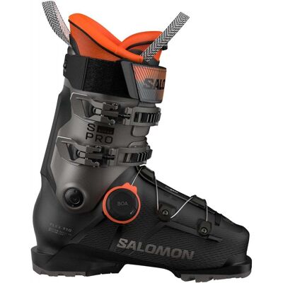 Salomon Mens S/Pro Supra Boa 110 GW / Black / Beluga Met. / Orange Tig - Size: 29+ Salomon Mens S/Pro Supra Boa 110 GW / Black / Beluga Met. / Orange Tig - Size: 29+