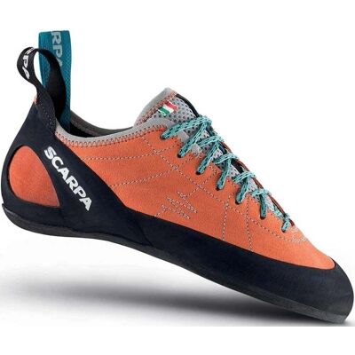 Scarpa Womens Helix Climbing Shoe - Orange/Blue - Climbing Shoes Scarpa Womens Helix Climbing Shoe - Orange/Blue - Climbing Shoes