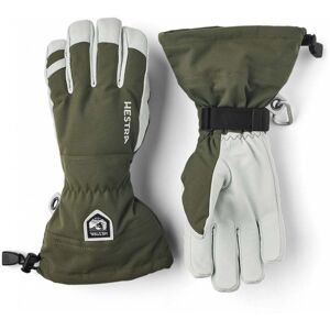 Hestra Army Leather Heli Ski Glove / Olive / 9  - Size: 9