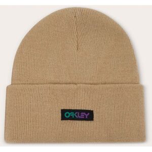 Oakley Mens B1B Gradient Patch Beanie / Pebble / ONE - Size: ONE Oakley Mens B1B Gradient Patch Beanie / Pebble / ONE - Size: ONE