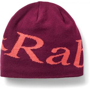 Rab Logo Beanie / Mulberry/Hibiscus / ONE - Size: ONE Rab Logo Beanie / Mulberry/Hibiscus / ONE - Size: ONE