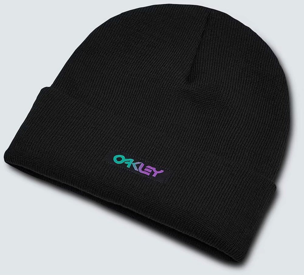 Oakley Mens B1B Gradient Patch Beanie / Blackout / One - Size: ONE