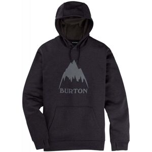 Burton Mens Oak Pullover Hoody / True Black Heather / Medium  - Size: Medium