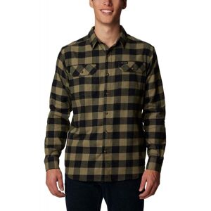 Columbia Mens Flare Gun Stretch Flannel / Stone Green Buffalo Check /  - Size: Small