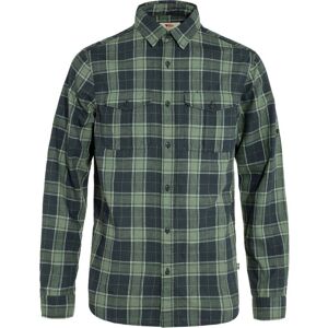 Fjallraven Ovik Travel LS Shirt / Navy/Green / M  - Size: Medium