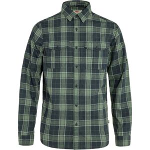 Fjallraven Ovik Travel LS Shirt / Navy/Green / L  - Size: Large