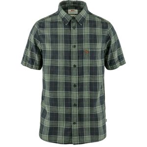 Fjallraven Ovik Travel SS Shirt / Navy/Green / M  - Size: Medium