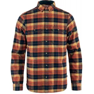 Fjallraven Singi Heavy Flannel Shirt / Orange/Navy / S  - Size: Small