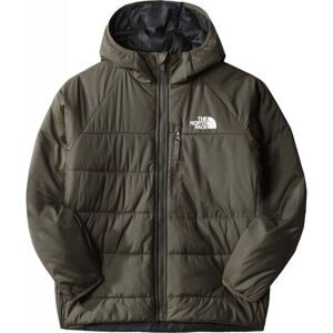 North Face Boys Reversible Perrito Jacket S/L / Green/Blk / L  - Size: Large