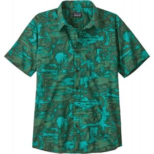 Patagonia Go To Shirt / Cliffs and Waves/Conifer Green / M  - Size: Medium