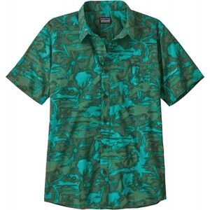 Patagonia Go To Shirt / Cliffs and Waves/Conifer Green / L  - Size: Large