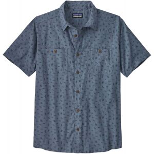 Patagonia Mens Back Step Shirt / Tiny Islands/Utility Blue / M  - Size: Medium