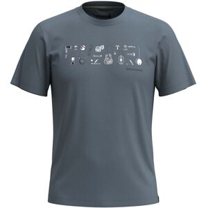 Smartwool Mens Gone Camping Graphic Short Sleeve Tee Slim Fit / Pewter  - Size: Medium