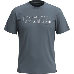 Smartwool Mens Gone Camping Graphic Short Sleeve Tee Slim Fit / Pewter  - Size: Large