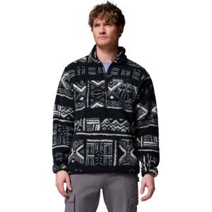 Columbia Mens Rugged Ridge High Pile Half Zip / Black Deschutes / M - Size: Medium Columbia Mens Rugged Ridge High Pile Half Zip / Black Deschutes / M - Size: Medium