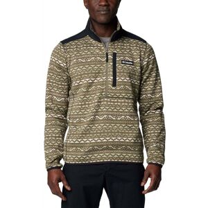 Columbia Mens Sweater Weather Printed Half Zip II / Stone Green Mad / - Size: Medium Columbia Mens Sweater Weather Printed Half Zip II / Stone Green Mad / - Size: Medium