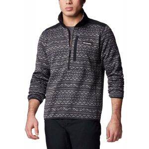 Columbia Mens Sweater Weather Printed Half Zip II / Black Buffalo, / M - Size: Medium Columbia Mens Sweater Weather Printed Half Zip II / Black Buffalo, / M - Size: Medium