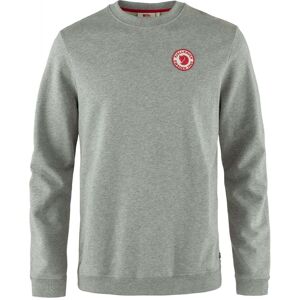 Fjallraven Mens 1960 Logo Badge Sweater / Grey Melange / S - Size: Small Fjallraven Mens 1960 Logo Badge Sweater / Grey Melange / S - Size: Small