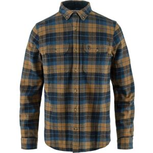 Fjallraven Singi Heavy Flannel Shirt / Dark Navy-Buckwheat Brown / L - Size: Large Fjallraven Singi Heavy Flannel Shirt / Dark Navy-Buckwheat Brown / L - Size: Large