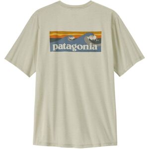 Patagonia Mens Cap Cool Daily Shirt - Boardshort Logo / Dyno White / L - Size: Large Patagonia Mens Cap Cool Daily Shirt - Boardshort Logo / Dyno White / L - Size: Large