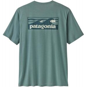 Patagonia Mens Cap Cool Daily Shirt - Boardshort Logo / Blue Sage - Li - Size: Medium Patagonia Mens Cap Cool Daily Shirt - Boardshort Logo / Blue Sage - Li - Size: Medium