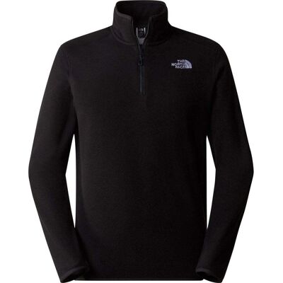 North Face Mens 100 Glacier 1/4 Zip / Black-NPF / S - Size: Small North Face Mens 100 Glacier 1/4 Zip / Black-NPF / S - Size: Small