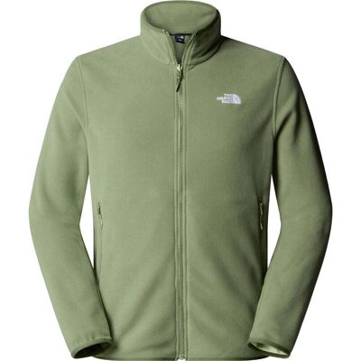 North Face Mens Glacier Fleece Jacket / Bark Mist / S - Size: Small North Face Mens Glacier Fleece Jacket / Bark Mist / S - Size: Small