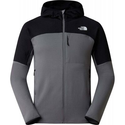 North Face Mens Polartec Powergrid Stormgap Hoodie / Smoked Pearl/ - Size: Medium North Face Mens Polartec Powergrid Stormgap Hoodie / Smoked Pearl/ - Size: Medium