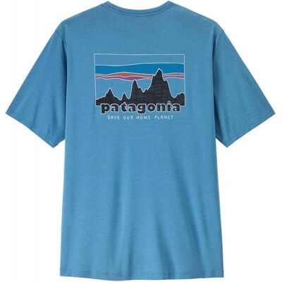 Patagonia Mens Cap Cool Daily Shirt - '73 Skyline / Shore Blue - - Size: Extra Large Patagonia Mens Cap Cool Daily Shirt - '73 Skyline / Shore Blue - - Size: Extra Large