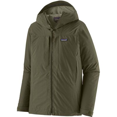 Patagonia Mens Insulated Boulder Fork Rain Jacket / Basin Green / L - Size: Large Patagonia Mens Insulated Boulder Fork Rain Jacket / Basin Green / L - Size: Large