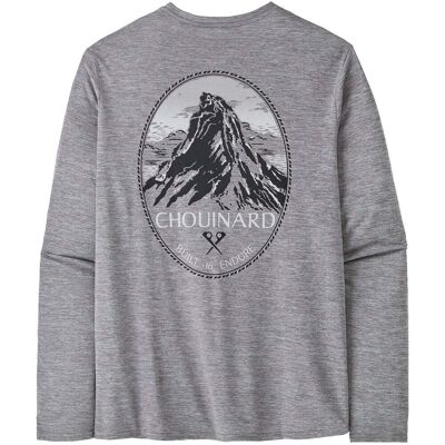 Patagonia Mens L/S Cap Cool Daily Graphic Shirt - Lands / Chouinard Cr - Size: Large Patagonia Mens L/S Cap Cool Daily Graphic Shirt - Lands / Chouinard Cr - Size: Large