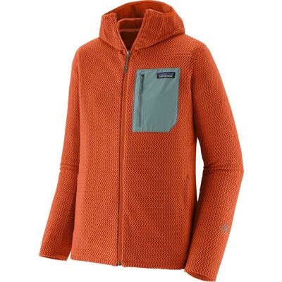 Patagonia Mens R1 Air Full-Zip Hoody / Coal Orange / M - Size: Medium Patagonia Mens R1 Air Full-Zip Hoody / Coal Orange / M - Size: Medium