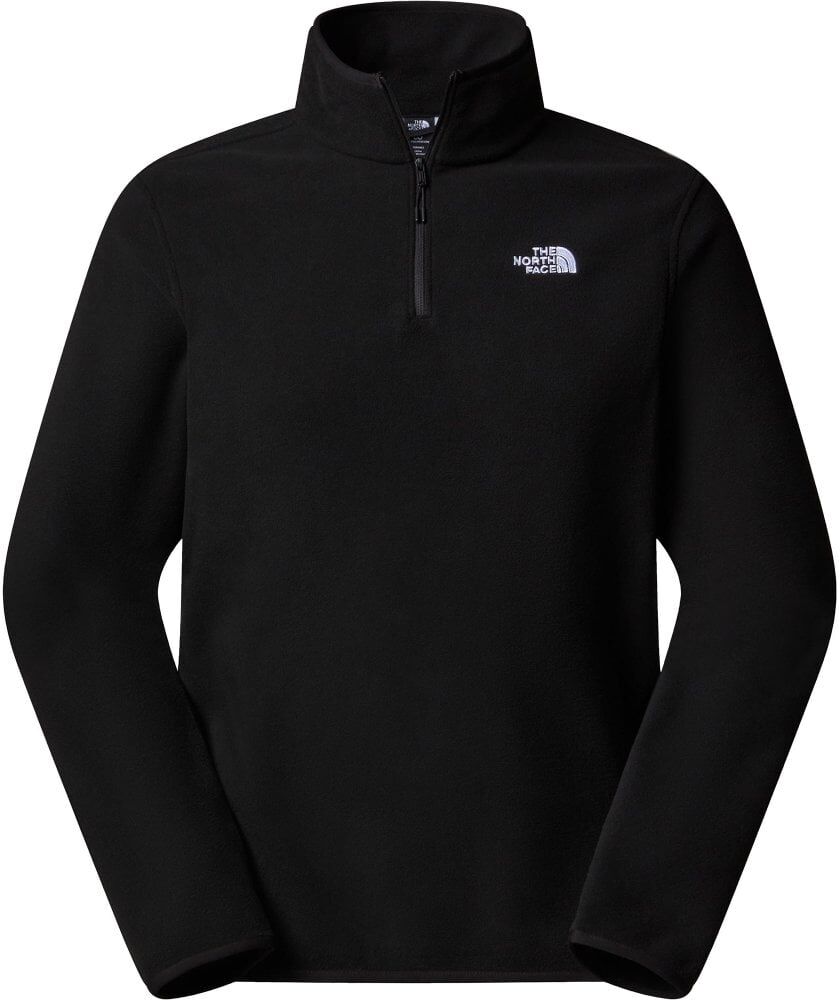 North Face Mens Glacier Fleece 1/4 Zip Jacket / Black / S - Size: Small