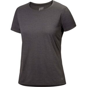 Arcteryx Womens Taema Crew SS / Black Heather / L  - Size: Large