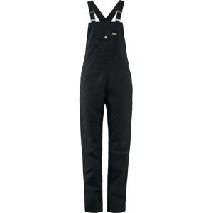 Fjallraven Womens Vardag Dungaree Trousers  / Black / Large  - Size: Large