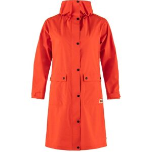 Fjallraven Womens Vardag Rain Parka / Flame Orange / XS  - Size: Small