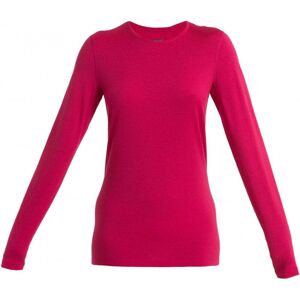 Icebreaker 200 Oasis Ls Crewe Wmn / Electron Pink / S  - Size: Small