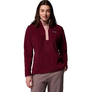 Columbia Womens Benton Springs 1/2 Snap Pullover II / Rich Wine/Eraser - Size: Small Columbia Womens Benton Springs 1/2 Snap Pullover II / Rich Wine/Eraser - Size: Small
