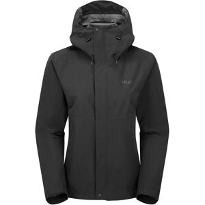 Rab Womens Downpour Jacket / Black / 16 - Size: 16 Rab Womens Downpour Jacket / Black / 16 - Size: 16