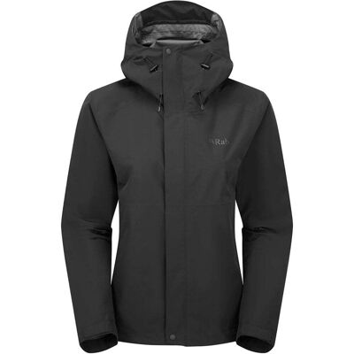 Rab Womens Downpour Jacket / Black / 10 - Size: 10 Rab Womens Downpour Jacket / Black / 10 - Size: 10