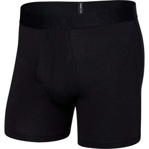 Saxx Droptemp Cooling Cotton Boxer Breif Fly / Black / L  - Size: Large