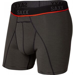 Saxx Kinetic Hd Boxer Brief / Grey Stripe / M  - Size: Medium