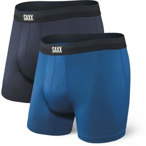 Saxx Sport Mesh Boxer Brief (2-Pack) / Navy/City Blue / L  - Size: Large