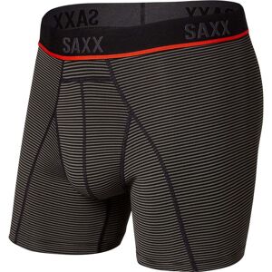 Saxx Kinetic HD Boxer Brief / Grey Mini Stripe / M  - Size: Medium