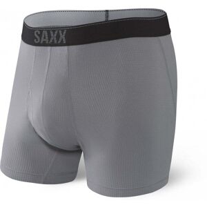 Saxx Quest Quick Dry Mesh Boxer Brief Fly / Dark Charcoal II / XL  - Size: Extra Large